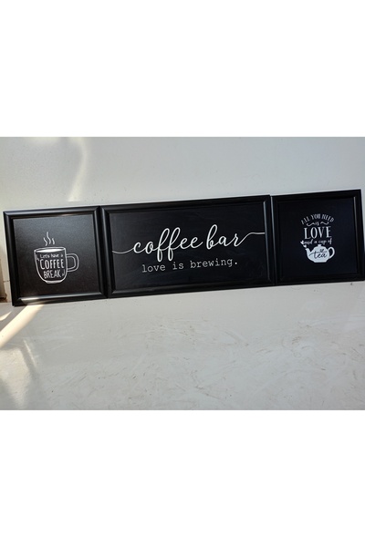 Wooden Factory Kuhinja, Čaj, Kutak za kafu, Set slika u plastičnom okviru