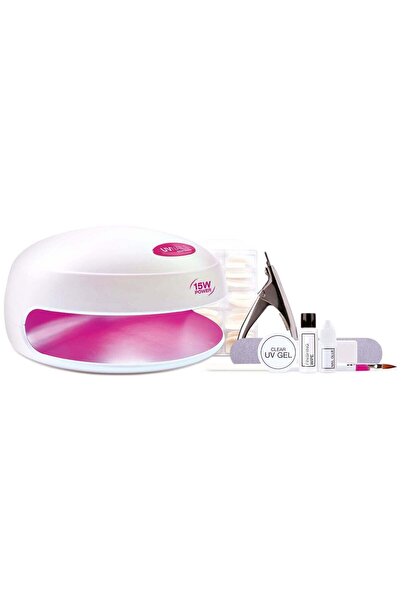 RİO BEAUTY Kit unghii gel cu lampă UV Rio UVLP5,15w, gel, accesorii