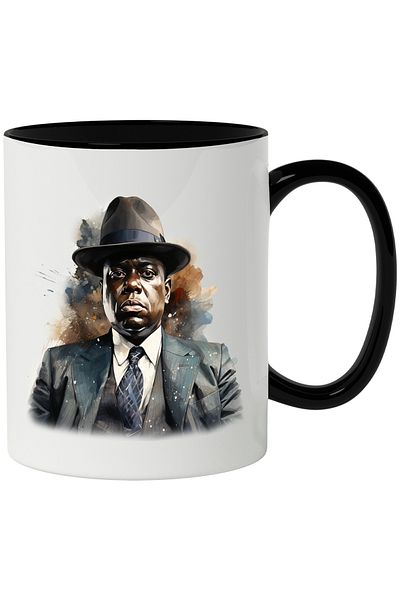 StoryGift Romania Mug With The Notorious B.I.G., Rapper, Music, Celebrity, Multicolor 330 ml, Ceramics, With ,STG.