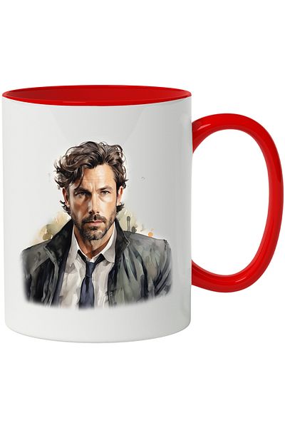 StoryGift Romania Mug With Ben Affleck, Actor, Celebrity, Movie Lovers, Multicolor 330 ml, Ce, Cu,STG.