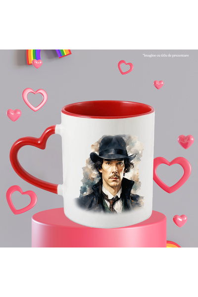 StoryGift Romania Cana Cu Sherlock Holmes, Seriale Cu Detectivi, Britanic, Multicolor 330 Ml, Cera, Cu ,stg