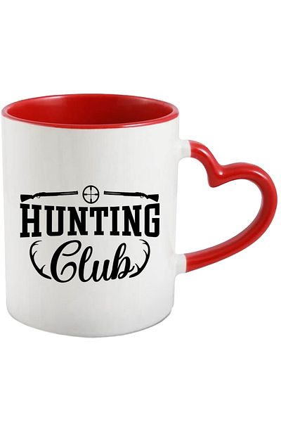 StoryGift Romania Mug for hunting enthusiasts with the text "Hunting club" - hunting club, with STG.