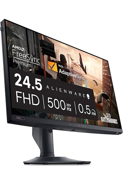 Dell Alienware 25" Gaming Monitor, Fast IPS Panel, Full HD (1920x1080) Resolution, 500Hz Refresh Rate,
