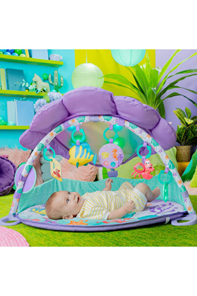 Bright Starts صالة الألعاب الرياضية "حورية البحر الصغيرة" مع أضواء وموسيقى | للأعمار من ٠ سنوات فما فوق