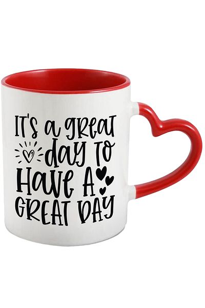 StoryGift Romania Heart mug for those who are having a great day - good mood with Mane, Cu, STG.