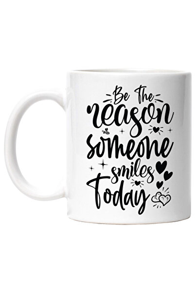 StoryGift Romania Cana Cu Inimioare Si Textul In Engleza "be The Reason Someo...