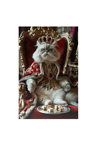 StoryGift Romania Tablou Canvas Regina Felinelor Prietenoase Pisica Exotică S...