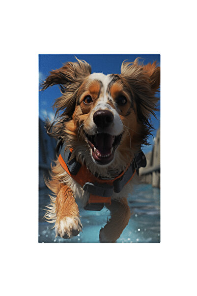 StoryGift Romania Tablou Canvas: Cursa De Înnot Plonjonul În Apa De Cristal B...