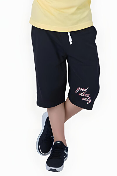 FYK KİDS Boy's Summer Good Vibes Only Printed Bottom Suit