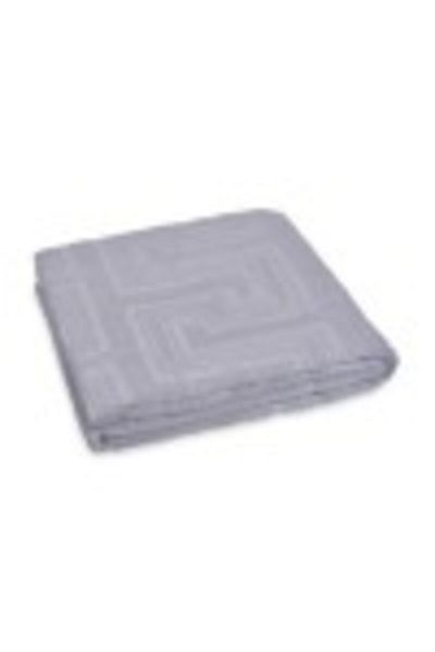 mink tekstil Embossed Blanket 200x220cm, Monk Light Gray 514