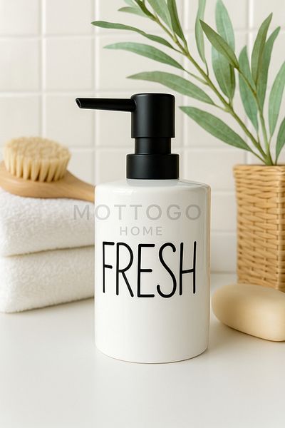 Mottogo Δοχείο υγρού σαπουνιού Fresh Porcelain – 500 ml