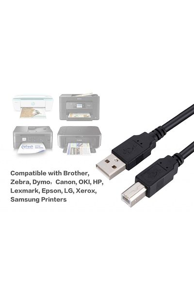 AlphaTec USB cable for Alphatec printer, black, 3 m