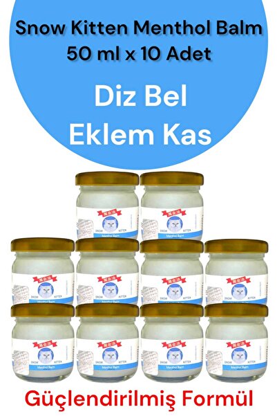 ULFİSU COSMETİCO Snow Kitten Krem 10 Adet - Snow Kitten Menthol Balm 50 ml