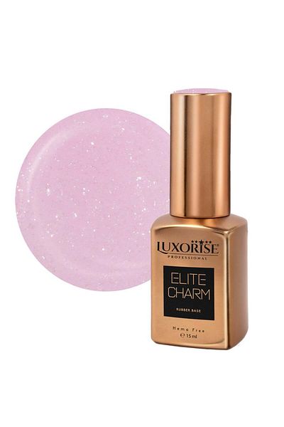 LUXORISE Bază de cauciuc LUXORISE Elite Charm - Rose Buzz 15ml