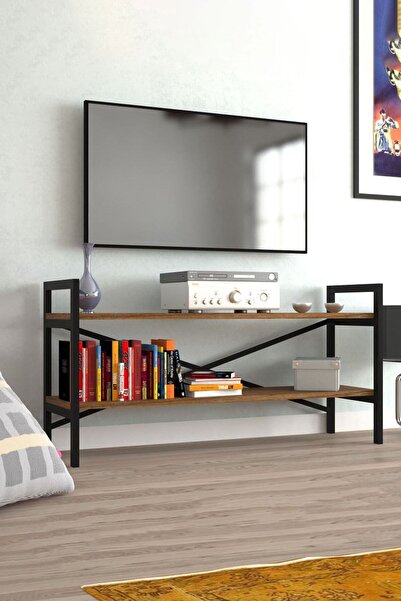 Morpanya Smarter Metal Tv Sehpası 2 Raflı Tv Ünitesi Dekoratif Lcd Televizyon...