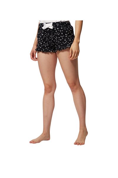 Nasa Women's short-sleeved pajamas, white/black, 100% cotton, size L, NASA