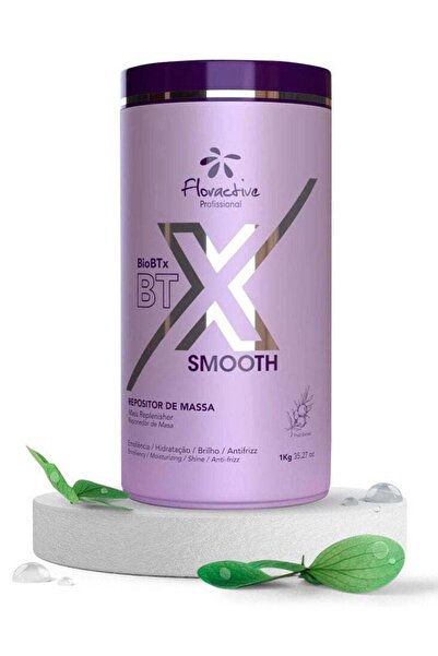 floractive قناع الشعر الاحترافي Bio BTX Smooth Hair Mask 1kg - علاج مضاد للتج...