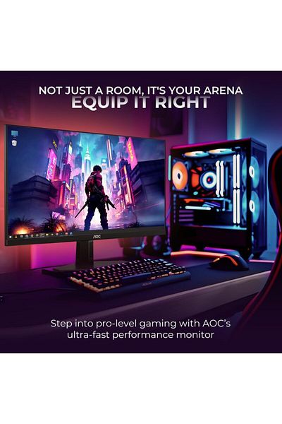 Aoc شاشة ألعاب Ips سريعة مقاس 24 بوصة 24g4e 180 هرتز