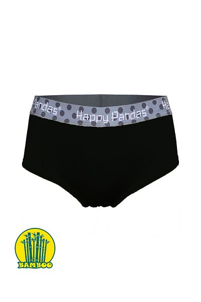 BRAINWEAR Women's Lycra Bamboo Digital Printed Hipster Boxer Briefs - Happy Pandas Creation