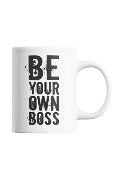 OEM Cană albă personalizată „Fii propriul tău șef!”, INOVATIX®. 330ml