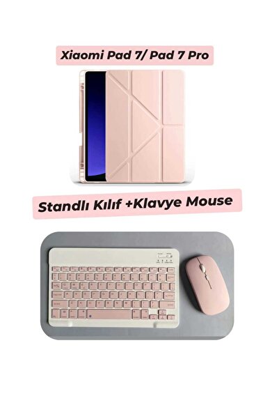 EHZ TEKNOLOJİ Xiaomi Pad 7/ Pad 7 Pro Uyumlu Standlı Tablet Kılıfı - Klavye M...