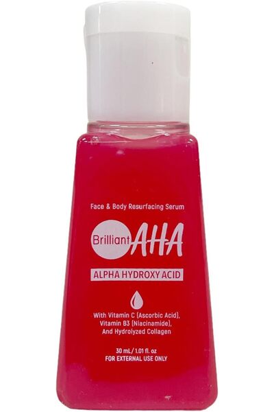Brilliant بريليانت سكن سيروم حمض ألفا هيدروكسي لتجديد الوجه والجسم 30 مل