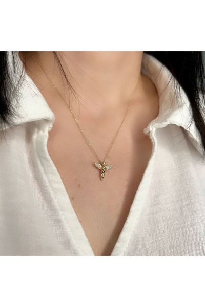 Kayra Mücevher Melek Altın Kolye AKM188