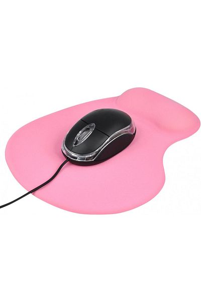 TRIXES mousepad, rubber, pink, 23.5 x 19 cm