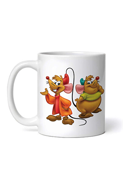 OEM Εξατομικευμένη λευκή κούπα, Jaq and Gus από την Σταχτοπούτα, INOVATIX®. 3...