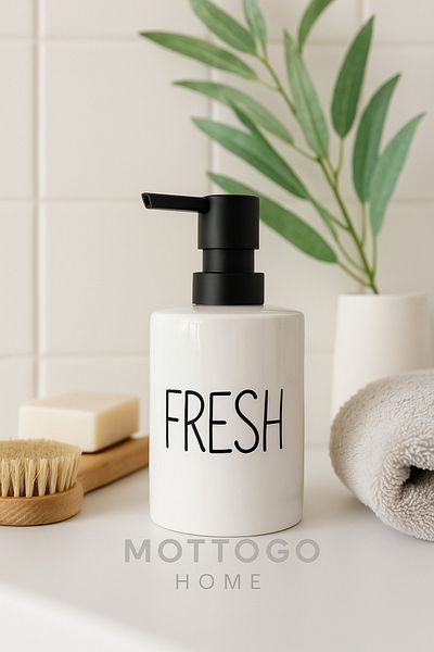 Mottogo Δοχείο υγρού σαπουνιού Fresh Porcelain – 500 ml