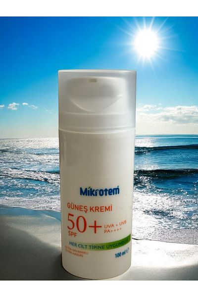 Mikrotem Sunscreen Spf 50 Daily Use Facial Sunscreen for Normal and Mixed Skin 100ml