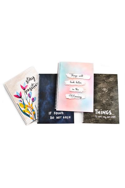 Arhi Design Caiet Cu Coperti Cartonate A4 (REGISTRU), 96 File Spiralizate - Things, Matematica, 2 Buc/set