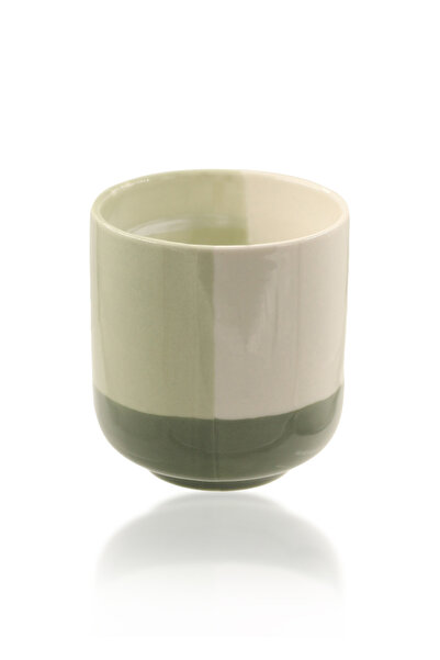 The Mia Porselen Saksı Yeşil 9x10 cm