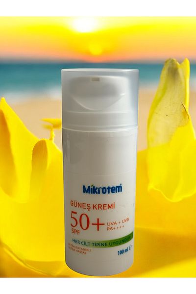 Mikrotem Sunscreen Spf 50 Daily Use Facial Sunscreen for Normal and Mixed Skin 100ml