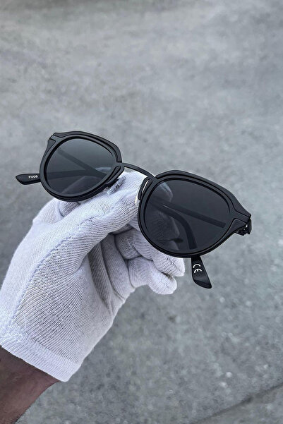 Roger Bacon Unisex Siyah Güneş Gözlük Metal Çerçeve UV400 Koruma
