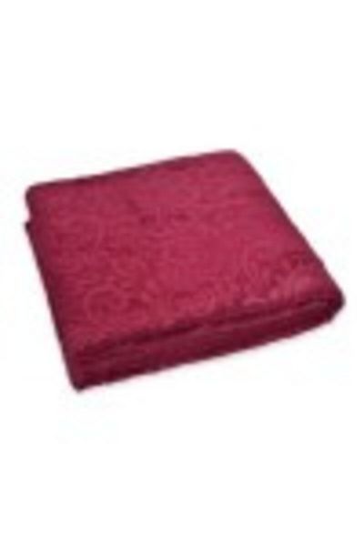 mink tekstil Pătura embosată 200x220cm, Monk Bordo Floral 516