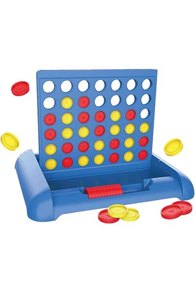 toystime Four In A Row Table Game, Foldable Board Line Up 4 Game Connect Game