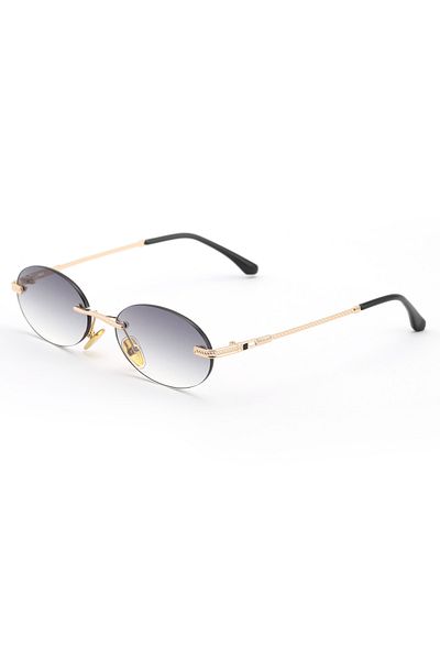 Angel Eyes Minimal Unibody Design Silver Glass Women&Men Sunglasses Ce Certified Uv400 Protected