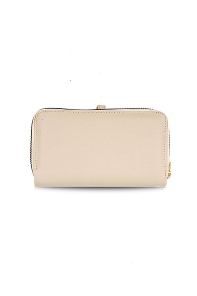 Mio Gusto Beige Color Zippered Women's Wallet
