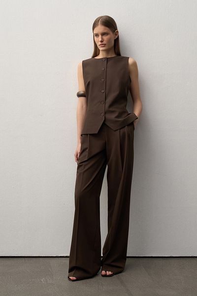 mathilda store Bitter Brown Limited Edition Belted Vest