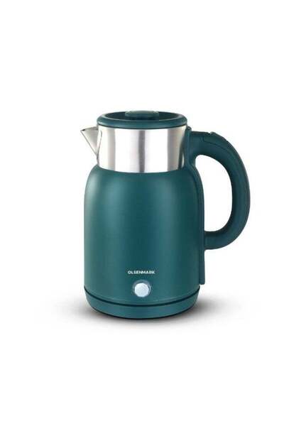 Olsenmark غلاية كهربائية مزدوجة الطبقات سعة 1.5 لتر، 1500 واط - إيقاف تشغيل ت...