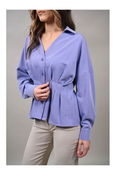 LUMİNA Camasa Cambrata Cu Pense Brenda S Violet