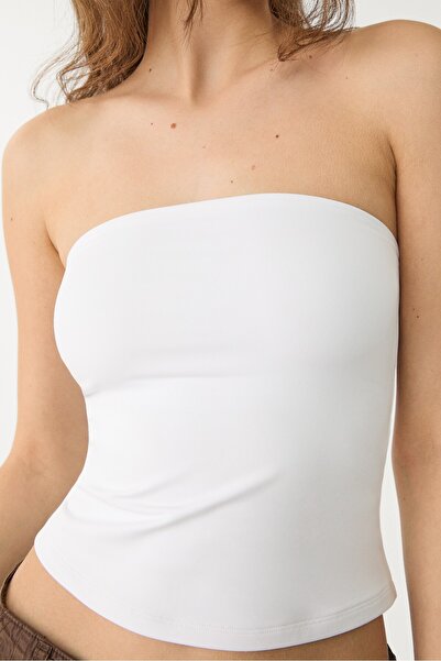 Stradivarius Poliamid straplez üst