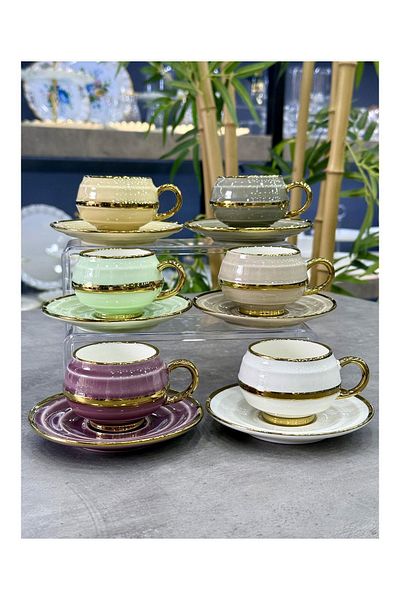 JUVIA Muba Concept Luxury Dora Porcelain Set of 6 Cups