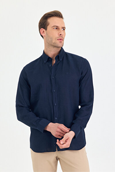 ENQUE Чоловіча 100% бавовняна сорочка, що не викликає свербіння, літня, простора