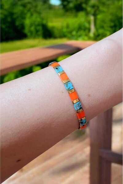 Atölye تيلا الفيروز سوار برتقالي