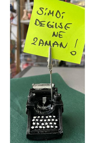 EREN Mini Typewriter Polyester Paper Holder Notebook-Very Stylish-Cute Send Mini Message to Loved Ones