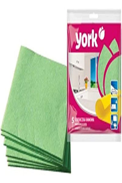 YORK 5-Pack Household Cleaning Cloths – Multi-Purpose, Absorbent & Reusable