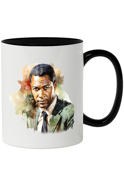 StoryGift Romania Mug With B.B. King, Celebrity, Singer, Composer, Multicolor 330 ml, Ceramic, With ,STG