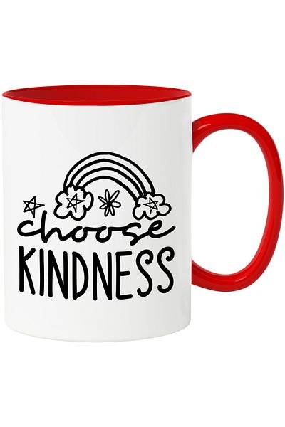 StoryGift Romania Mug with stars and the message in English "Choose kindness" - choose kindness, With,STG